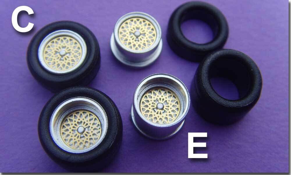 BBS Zentralmutter Gold Tjet - Set C+E