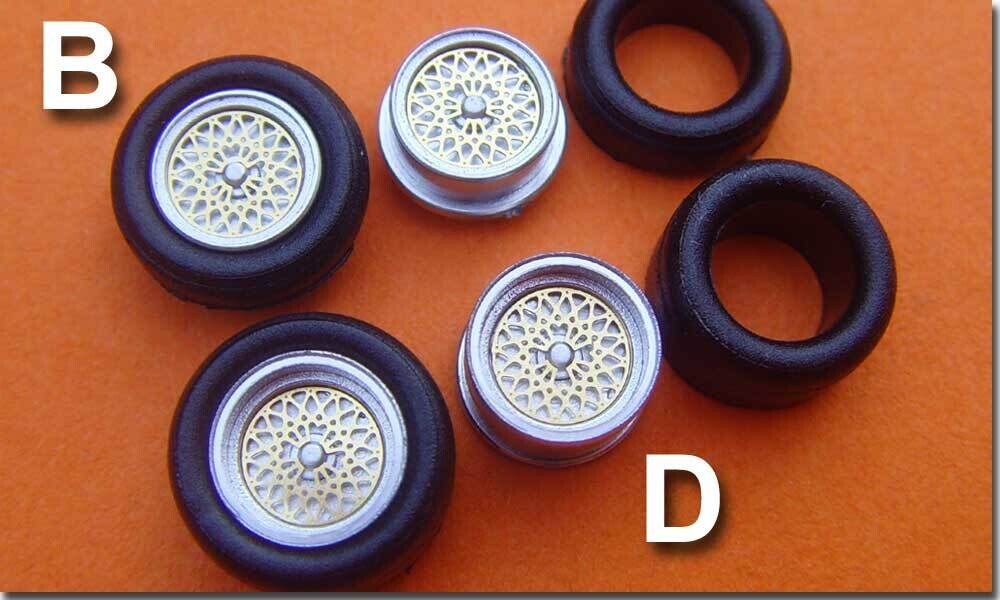 BBS Zentralmutter Gold Faller - Set B+D