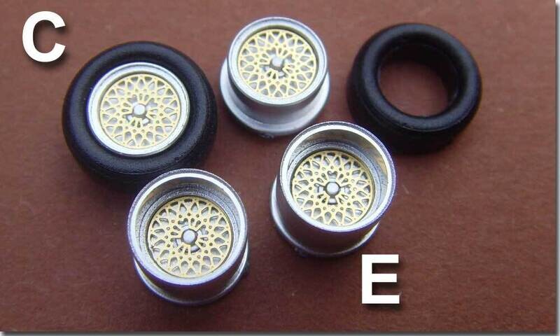 BBS Zentralmutter Gold Tyco - Set C+E