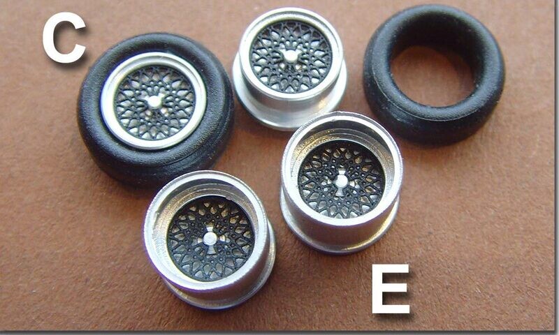 BBS Zentralmutter Schwarz Tyco - Set C+E