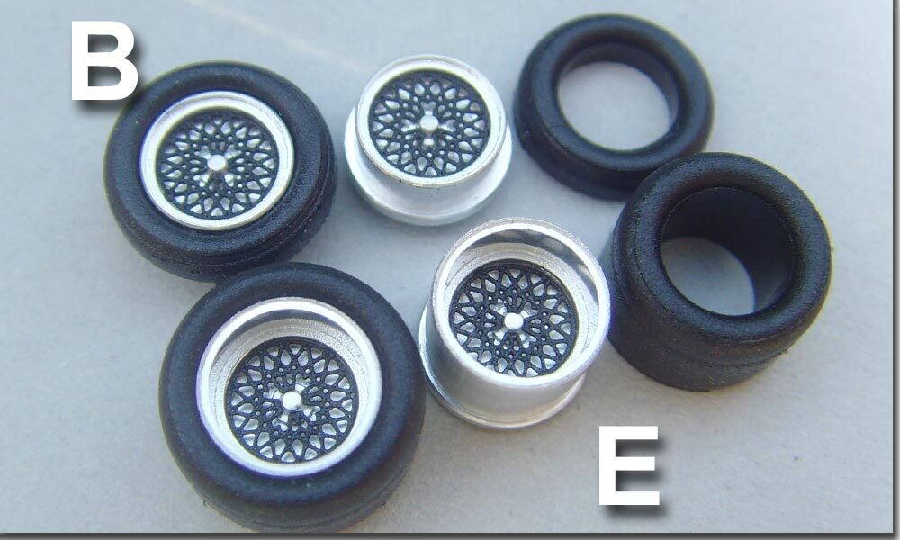 BBS Zentralmutter Schwarz Tjet - Set B+E