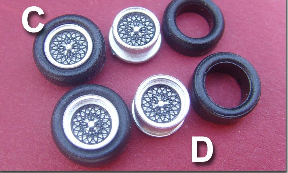 BBS Zentralmutter Schwarz Tjet - Set C+D