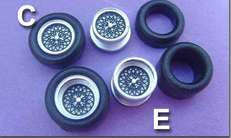 BBS Zentralmutter Schwarz Tjet - Set C+E