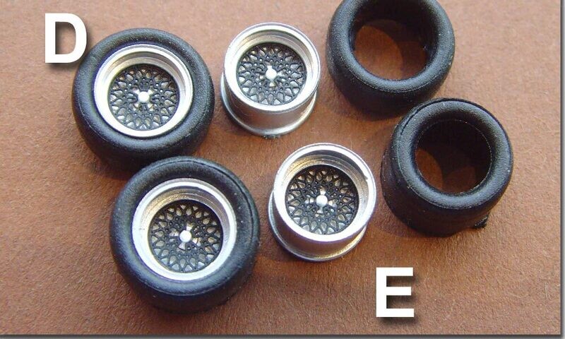 BBS Zentralmutter Schwarz Tjet - Set D+E