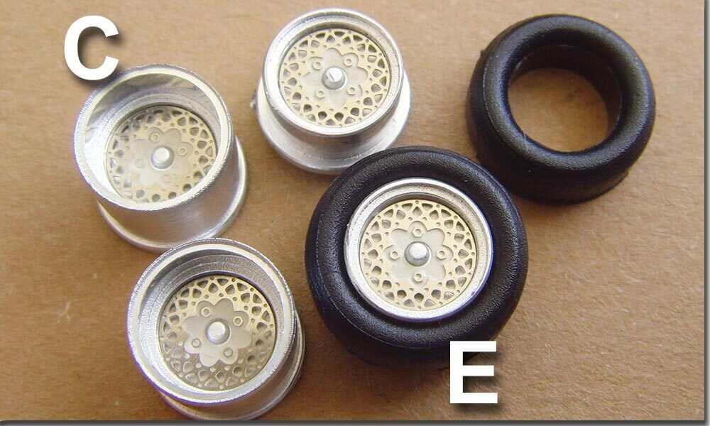 BBS 4-Loch Silber Tyco - Set C+E