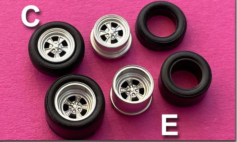 Cragar Eliminator Silber Tjet - Set C+E