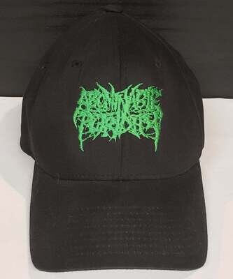 ABOMINABLE PUTRIDITY - Green Logo Fitted Hat (L-XL)