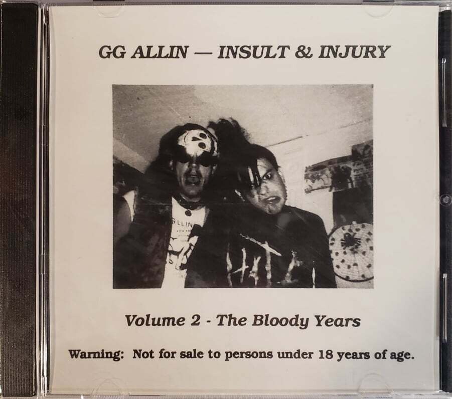 GG ALLIN - Insult &amp; Injury Volume 2 - The Bloody Years CD