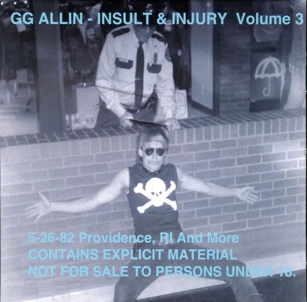 GG ALLIN &amp; THE JABBERS - Insult &amp; Injury Volume 3 CD
