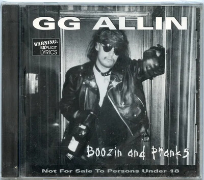 GG ALLIN - Boozin' and Pranks CD