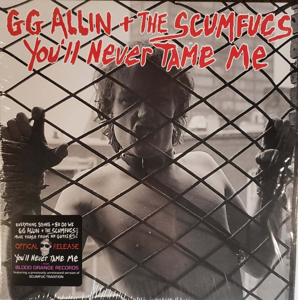 GG ALLIN &amp; THE SCUMFUCS - You'll Never Tame Me LP (Black Vinyl)