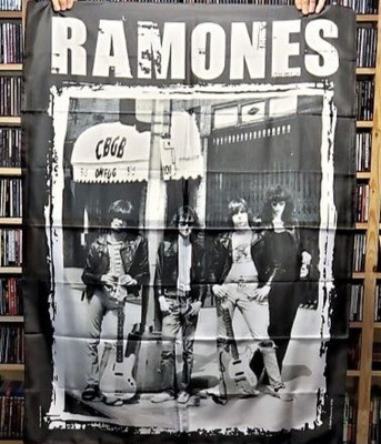Ramones - Band Photo @ CBGB's (Wall Flag)