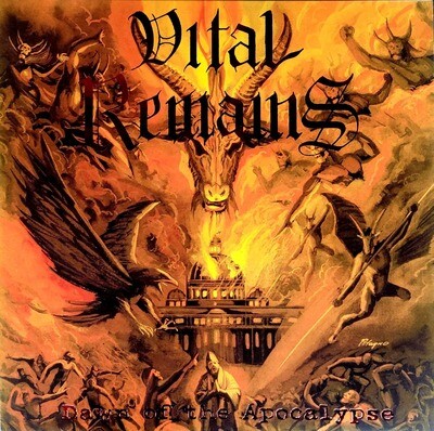 Vital Remains - Dawn Of The Apocalypse LP (Orange/Gold Swirl Vinyl)