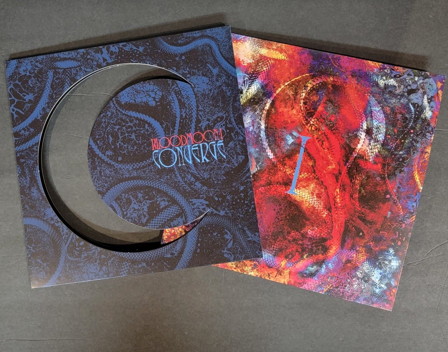 CONVERGE - Bloodmoon: I (Double Gatefold Vinyl) Black / Navy / Neon Purple Mix