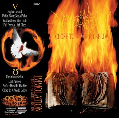 IMMOLATION - Close To A World Below (CASSETTE TAPE) Black Shell