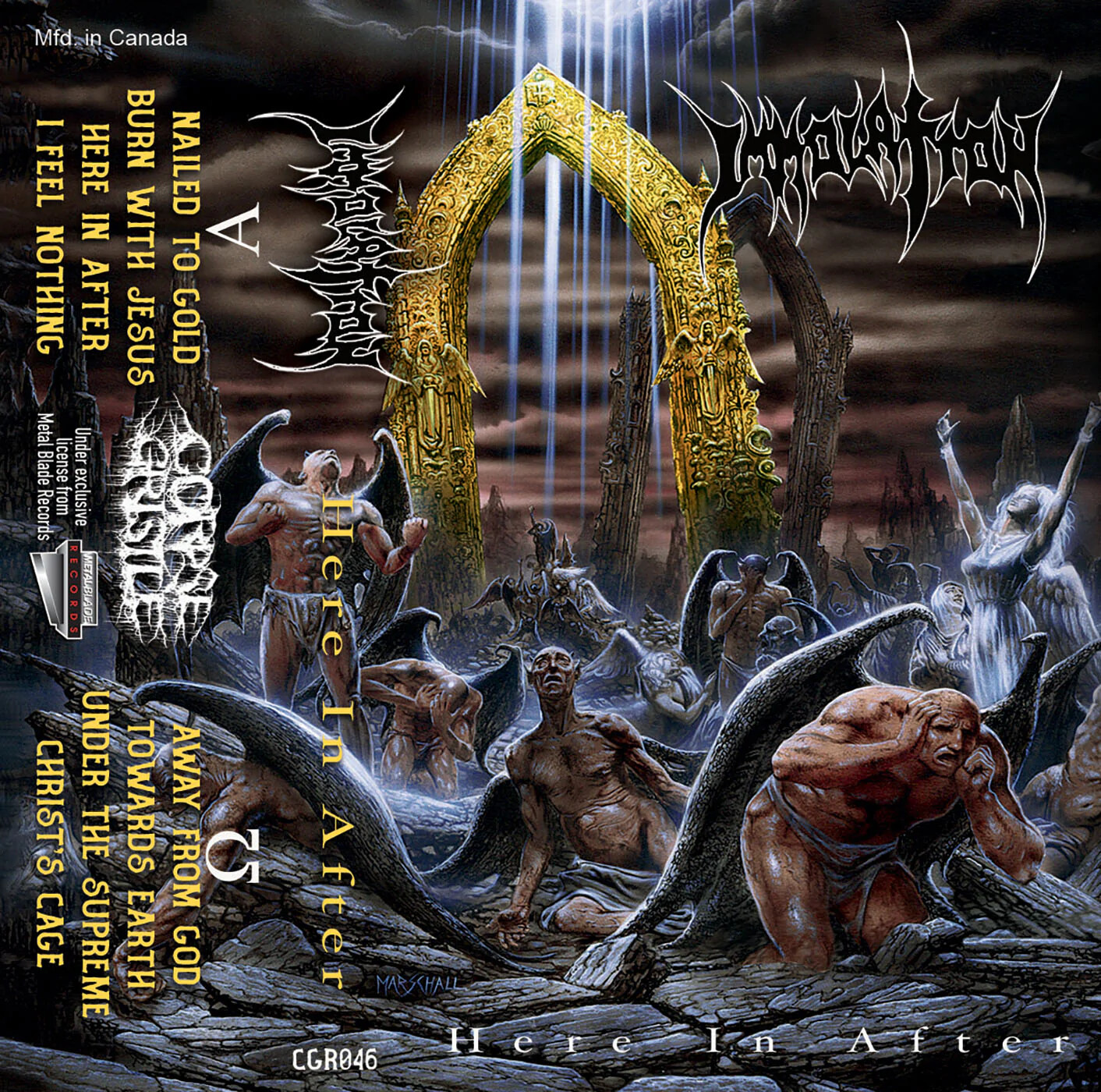 IMMOLATION - Here In After (CASSETTE TAPE) White Shell