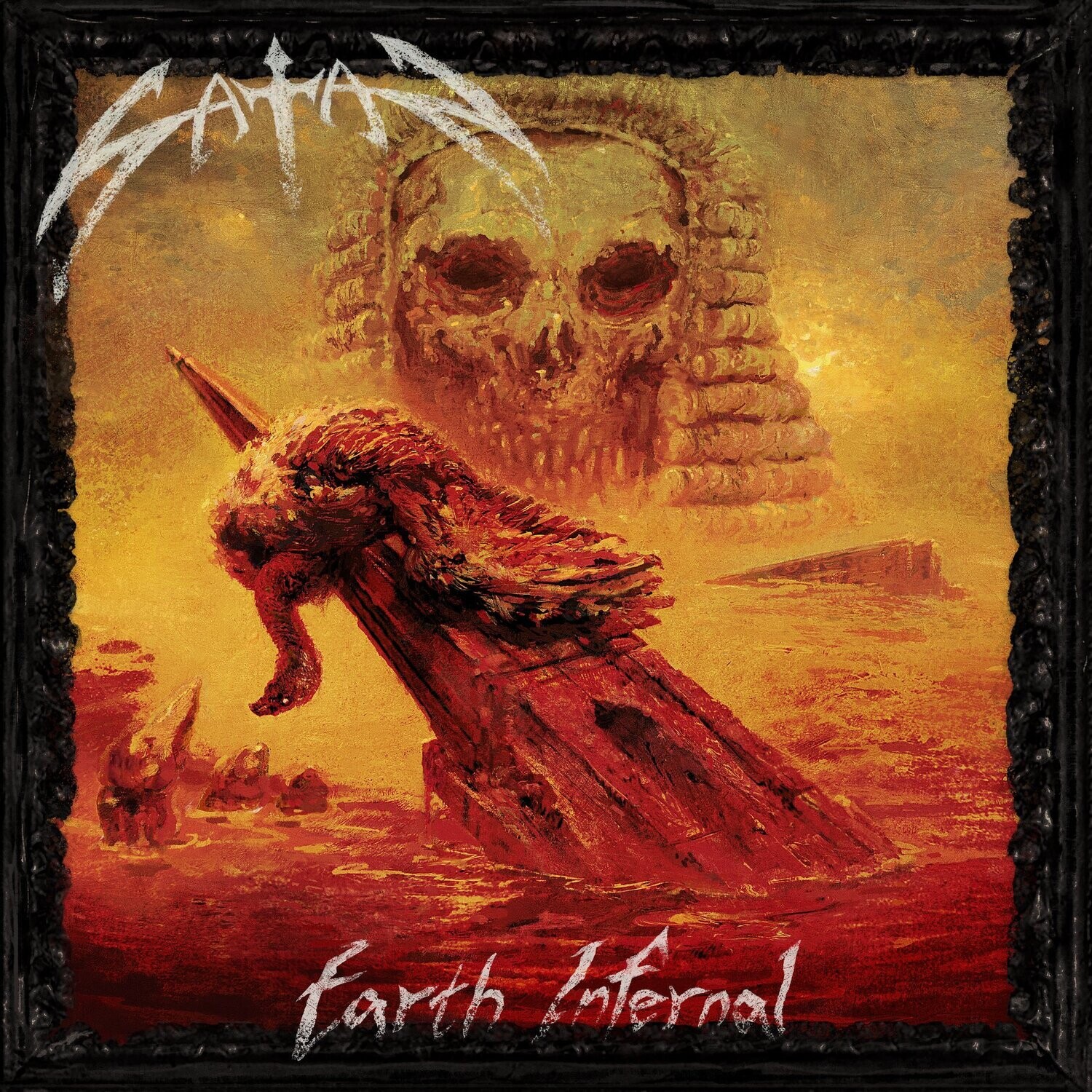 Satan - Earth Infernal LP (Firefly Glow Marbled Gatefold Vinyl)