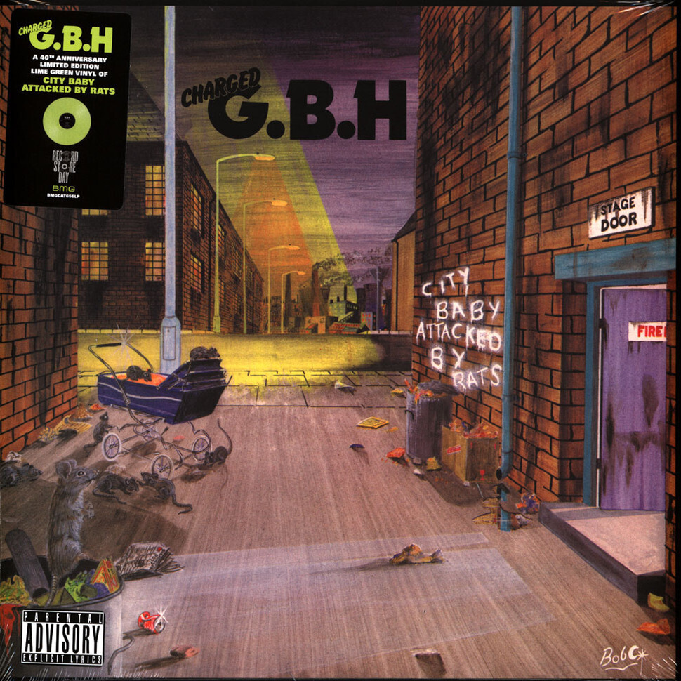 GBH – City Baby Attacked By Rats LP (Lime Green Vinyl) **RSD 2022**