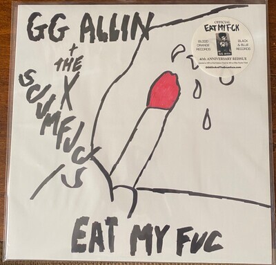 GG ALLIN &amp; THE SCUMFUCS - Eat My Fuc (1984 GG VERSION) LP Red &amp; Black Splatter Vinyl