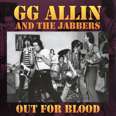 GG ALLIN & The Jabbers - Out For Blood (7" inch) Turquoise Vinyl