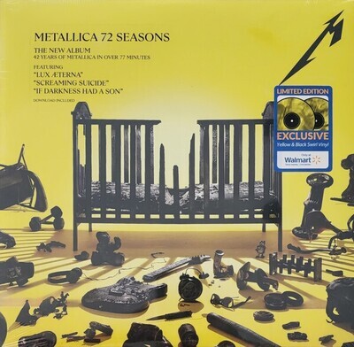 METALLICA - 72 Seasons (2XLP) Yellow & Black Swirl Gatefold Vinyl