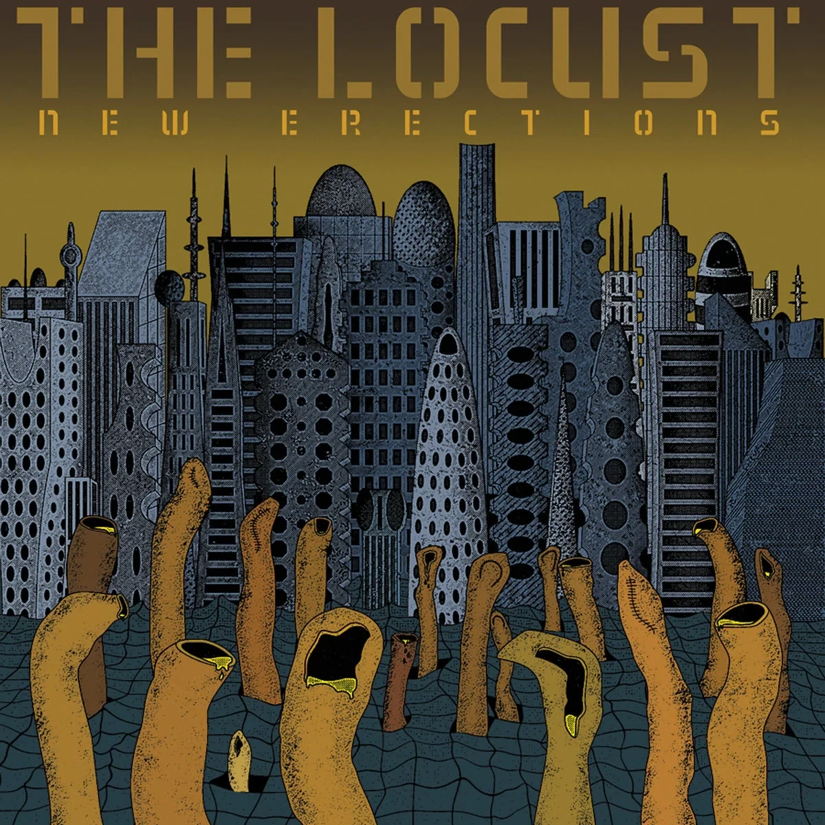 THE LOCUST - New Erections LP (Re-issue) Black Vinyl