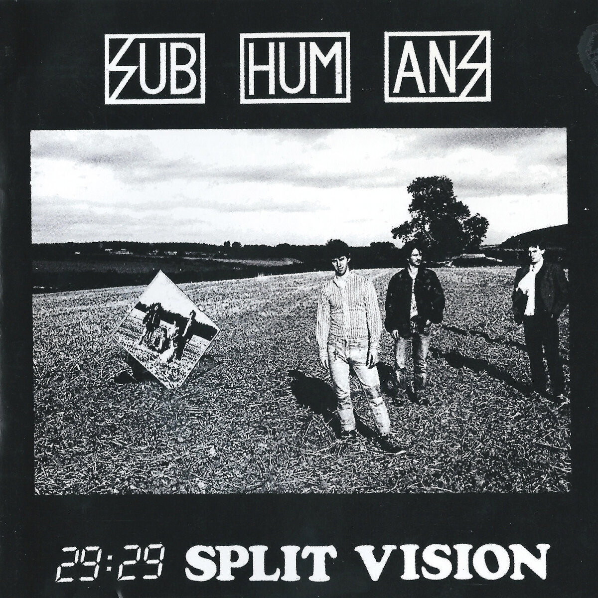 SUBHUMANS – 29:29 Split Vision LP (Transparent Red Vinyl)