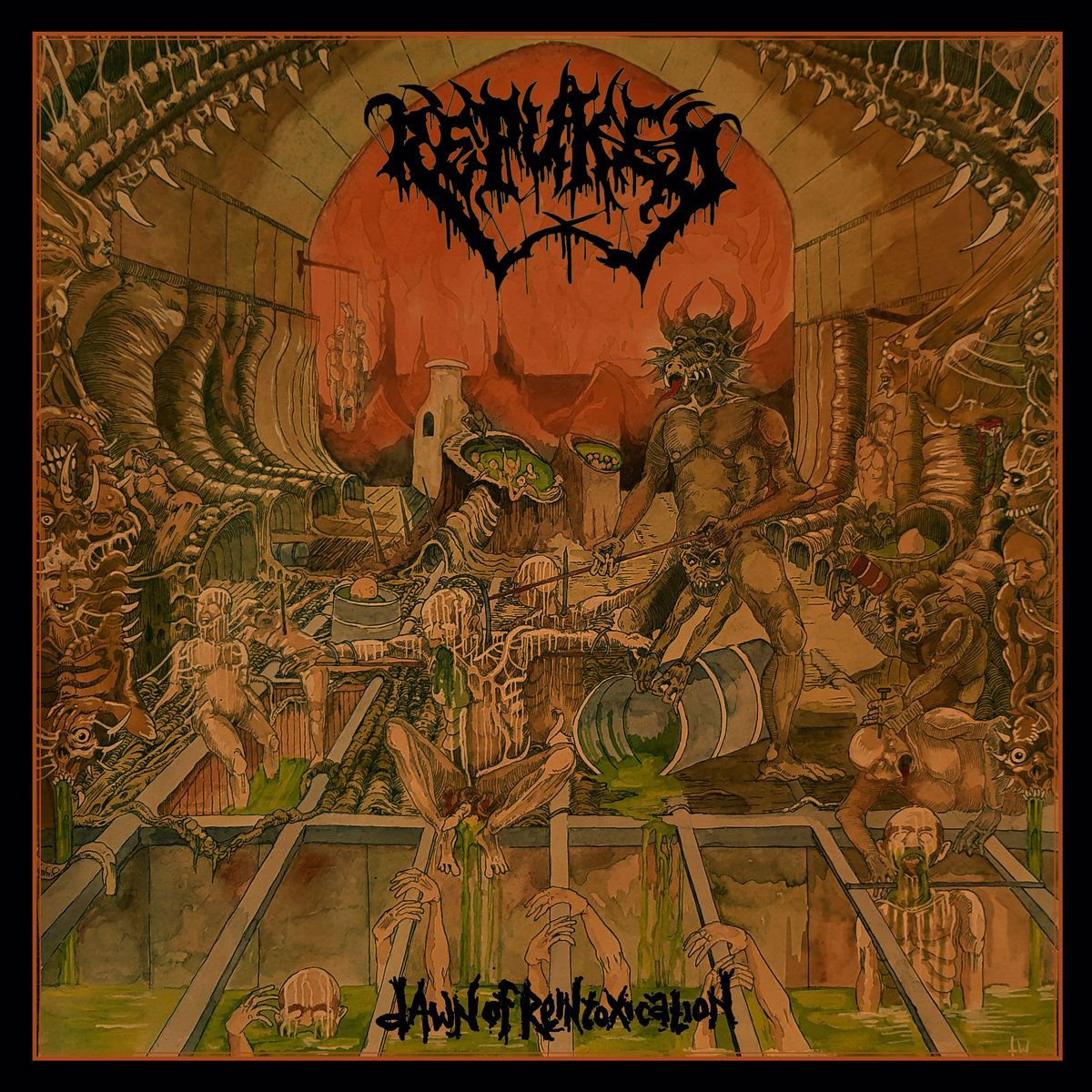 REPUKED - Dawn Of Reintoxication (LP) Transparent Green Vinyl