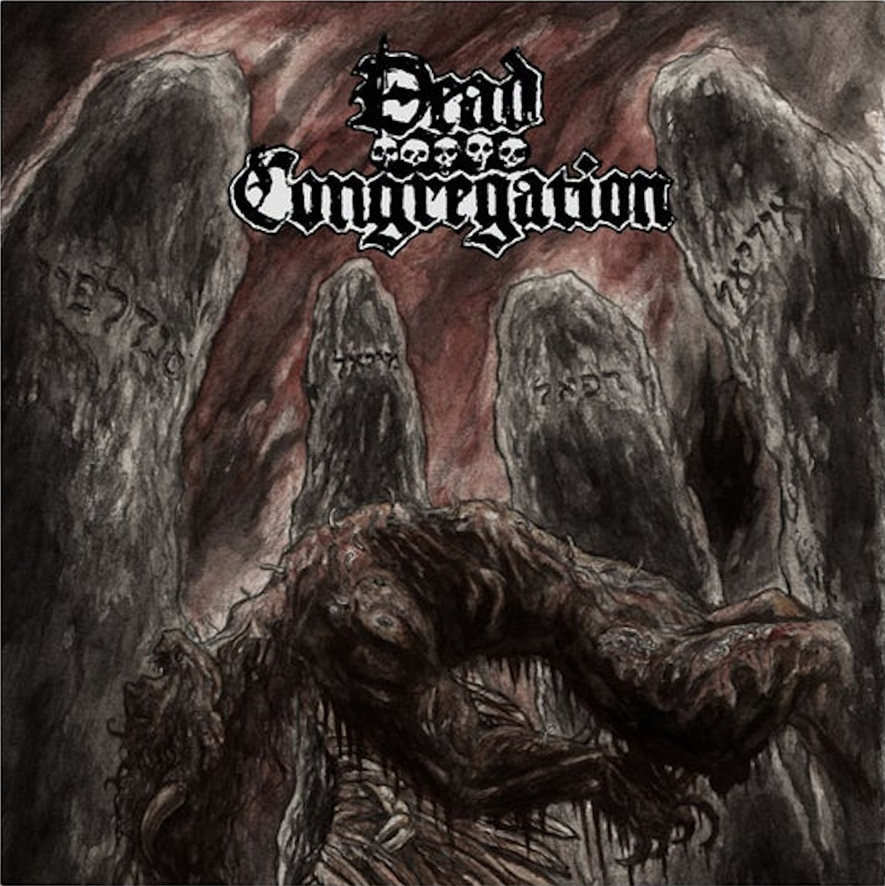 DEAD CONGREGATION - Graves Of The Archangels LP (Clear &amp; Black Marble Vinyl)