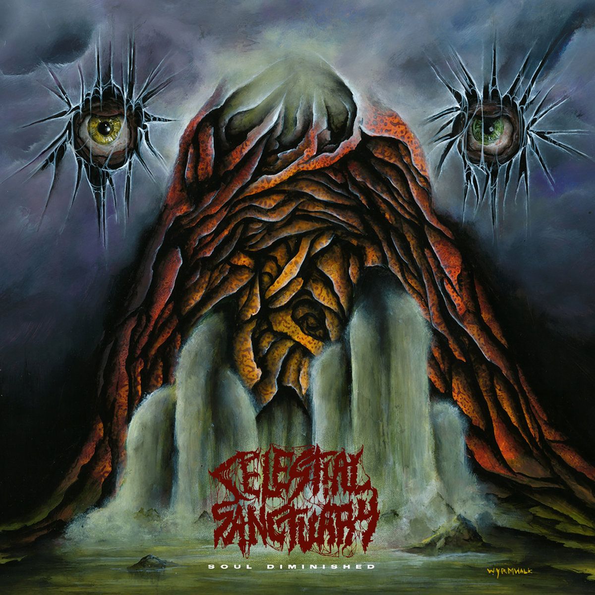 ​CELESTIAL SANCTUARY - Soul Diminished (LP) Orange/Green Merge "Gormless Snot​"​ ​Vinyl