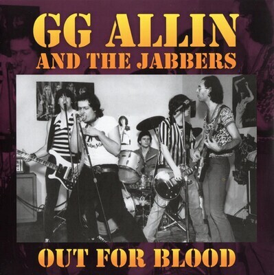 GG ALLIN &amp; The Jabbers - Out For Blood (7" inch) Turquoise Vinyl