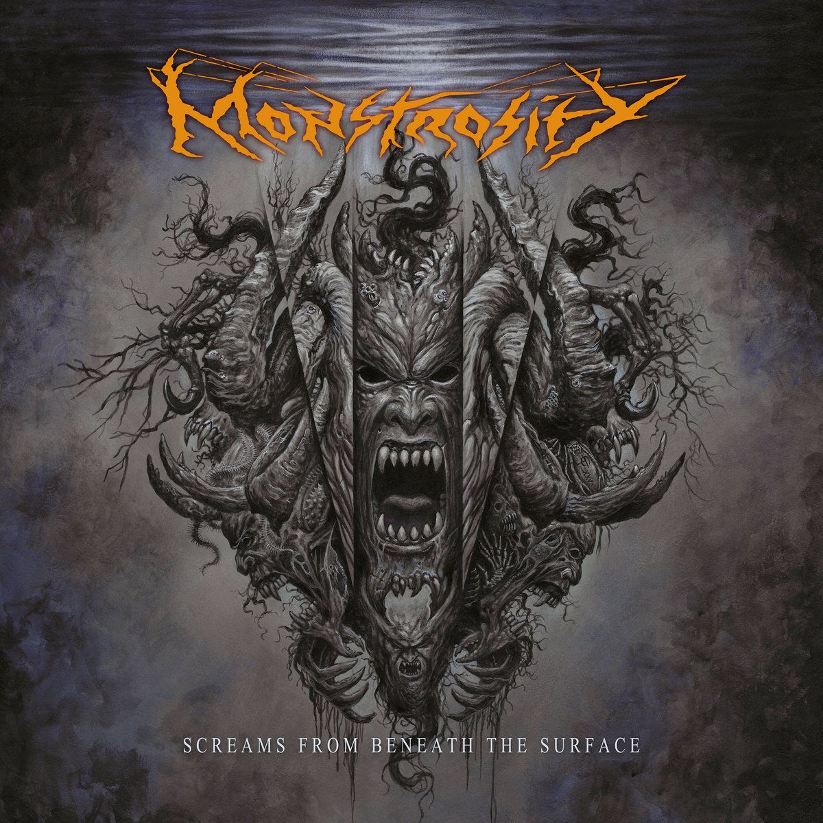 MONSTROSITY – Screams From Beneath The Surface (LP) Gray Marble Vinyl