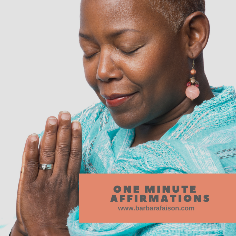 One Minute Affirmations by Barbara J. Faison