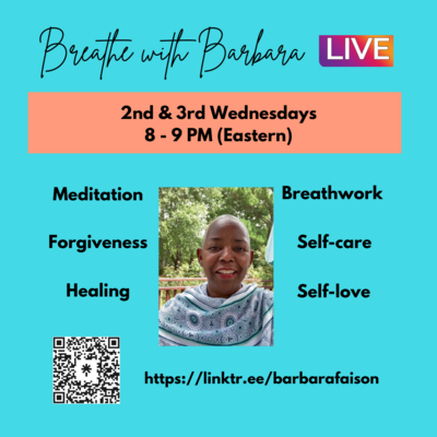 LIVE MEDITATION SESSIONS - Breathe with Barbara