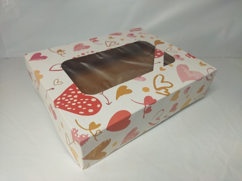 Caja 1/2 kg de masas CORAZONES 💕 CON VISOR