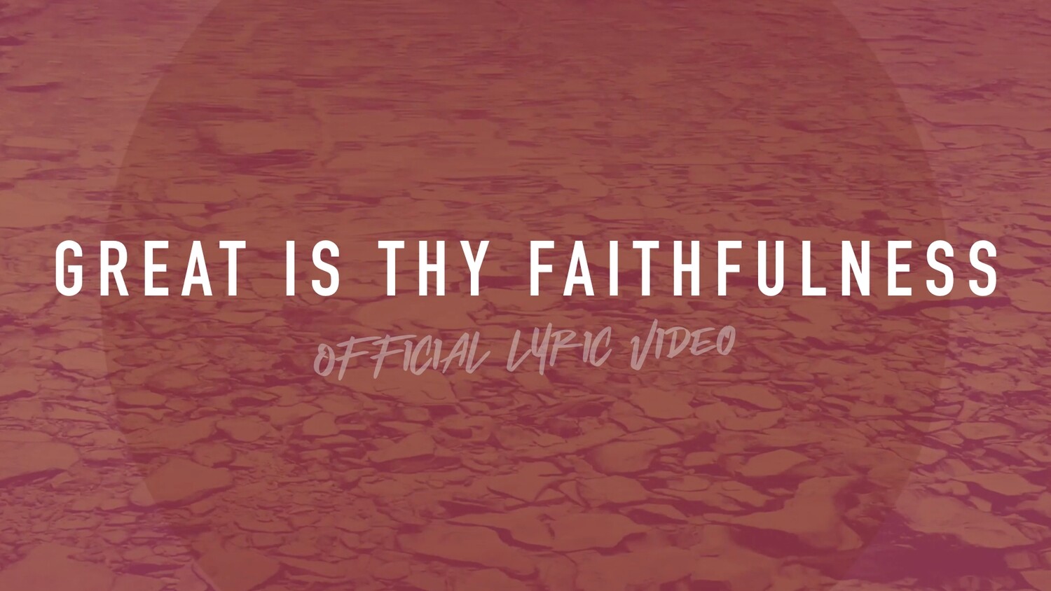 Great Is Thy Faithfulness (Full Band Lyric Video)