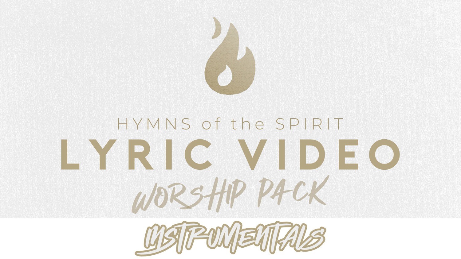 Hymns of the Spirit Instrumental Lyric Video Pack