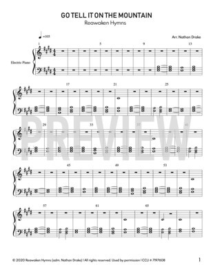 Go Tell It On The Mountain - Piano Sheet Music