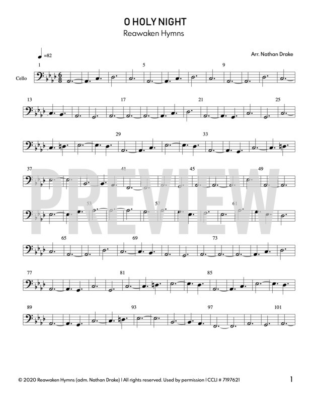 O Holy Night - Cello Sheet Music