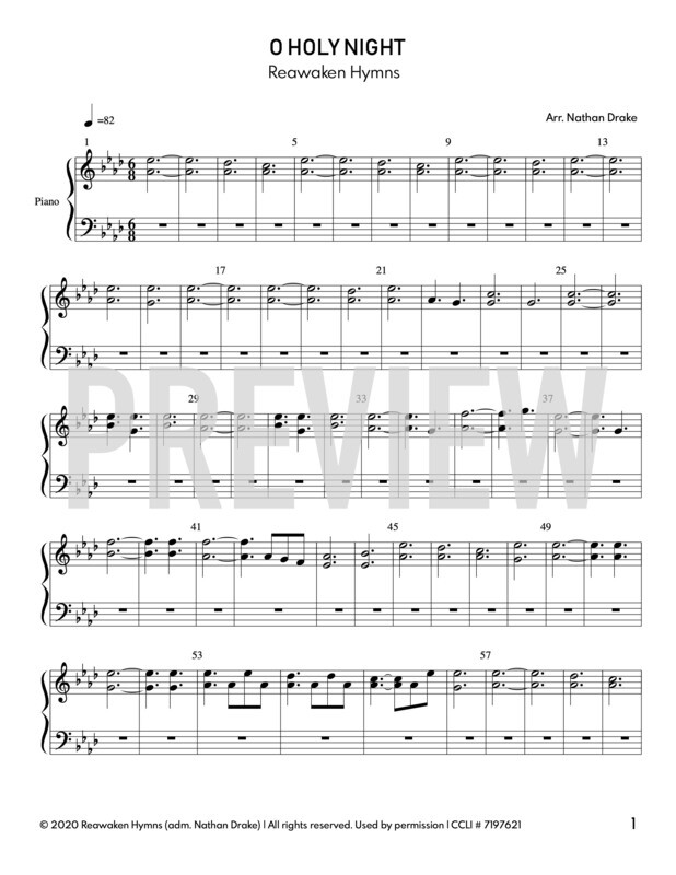 O Holy Night - Piano Sheet Music