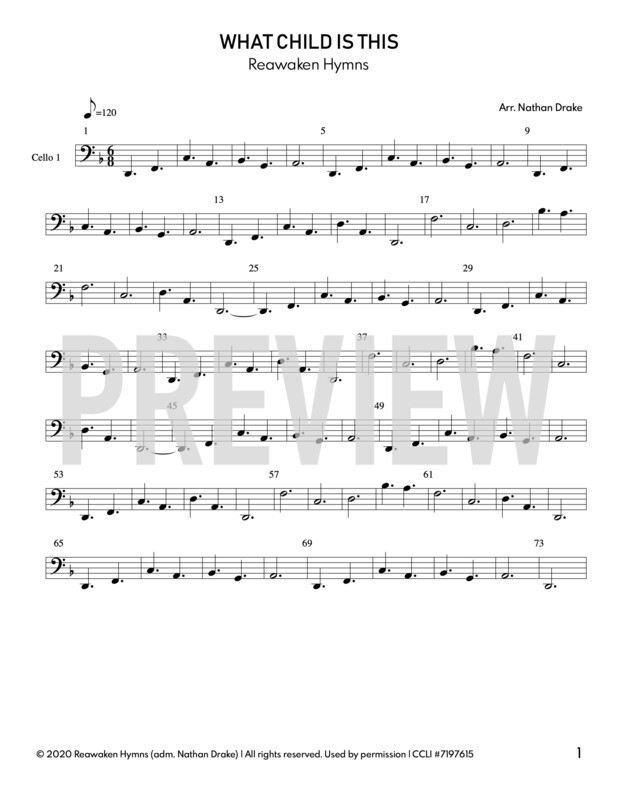 What Child Is This - String Sheet Music    (3 parts)