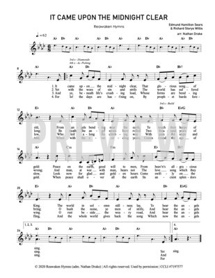 It Came Upon the Midnight Clear - Lead Sheet