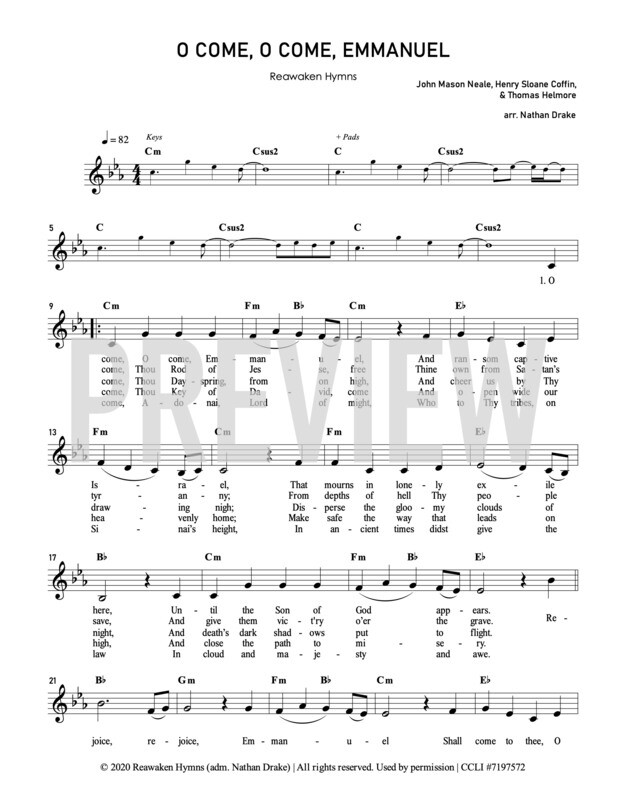 O Come, O Come, Emmanuel - Lead Sheet