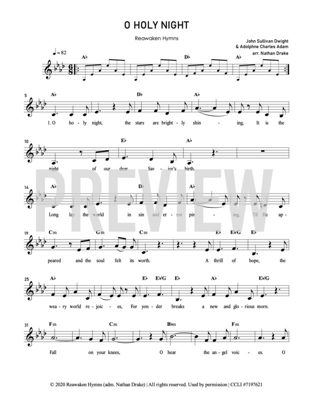 O Holy Night - Lead Sheet
