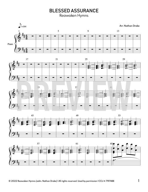 Blessed Assurance - Piano Sheet Music