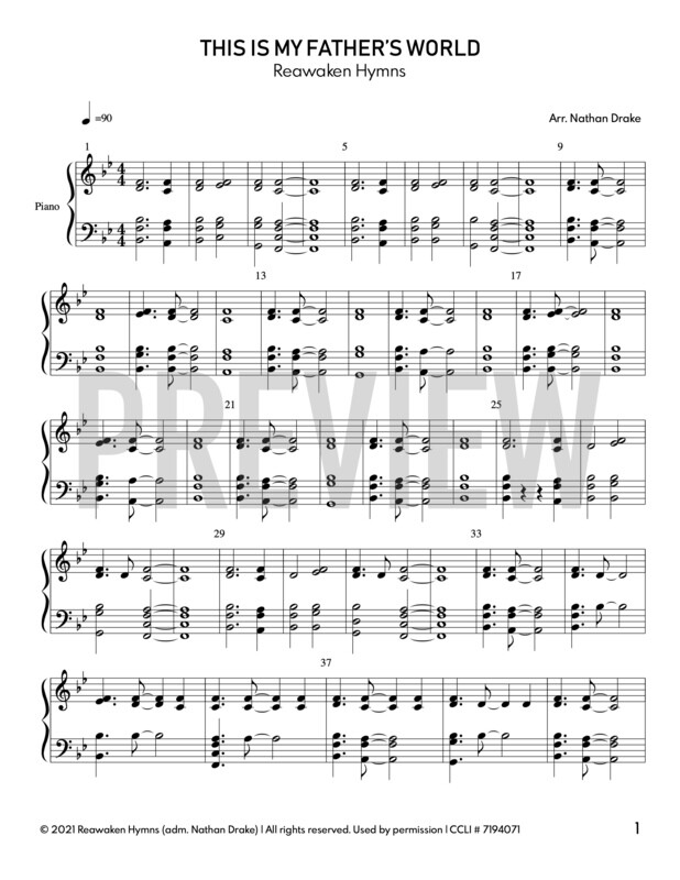 This Is My Father&#39;s World - Piano Sheet Music