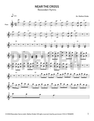 Near the Cross - Piano Sheet Music