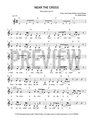Near the Cross - Lead Sheet