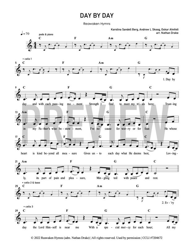 Day by Day - Lead Sheet