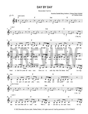 Day by Day - Lead Sheet